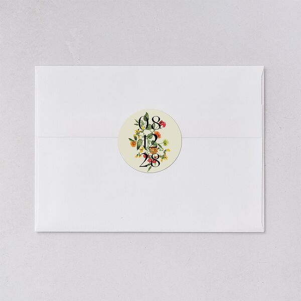 Ascending Garland Wedding Stickers Cream Sticker
