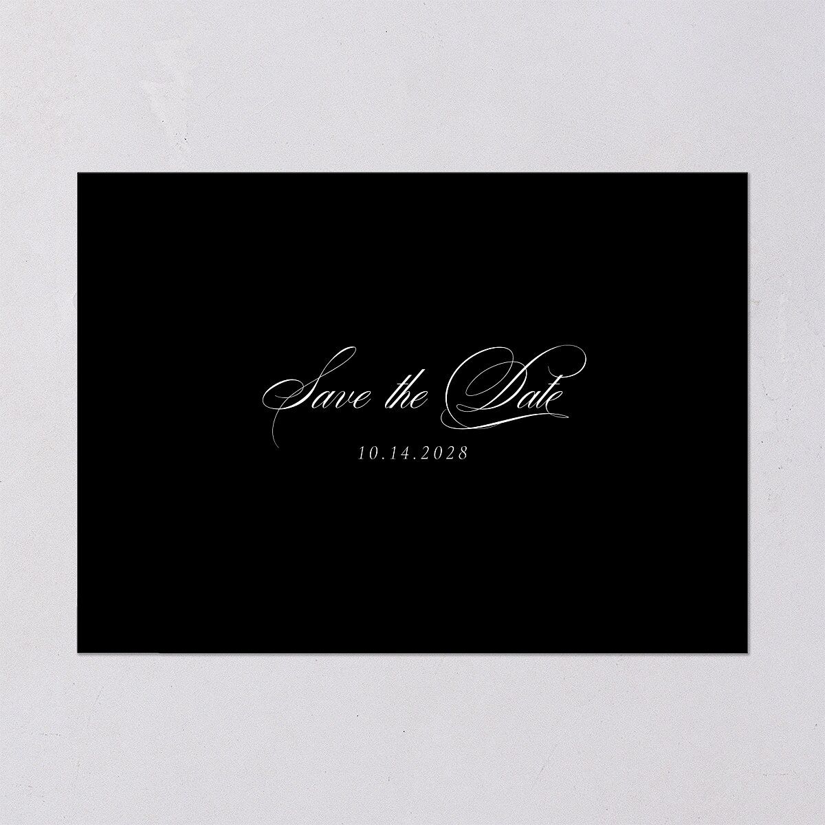 Lasting Frame Save the Date Cards Pure White Signature smooth Blank No Standard