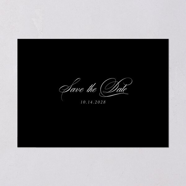 Lasting Frame Save the Date Cards Pure White Signature smooth Blank No Standard