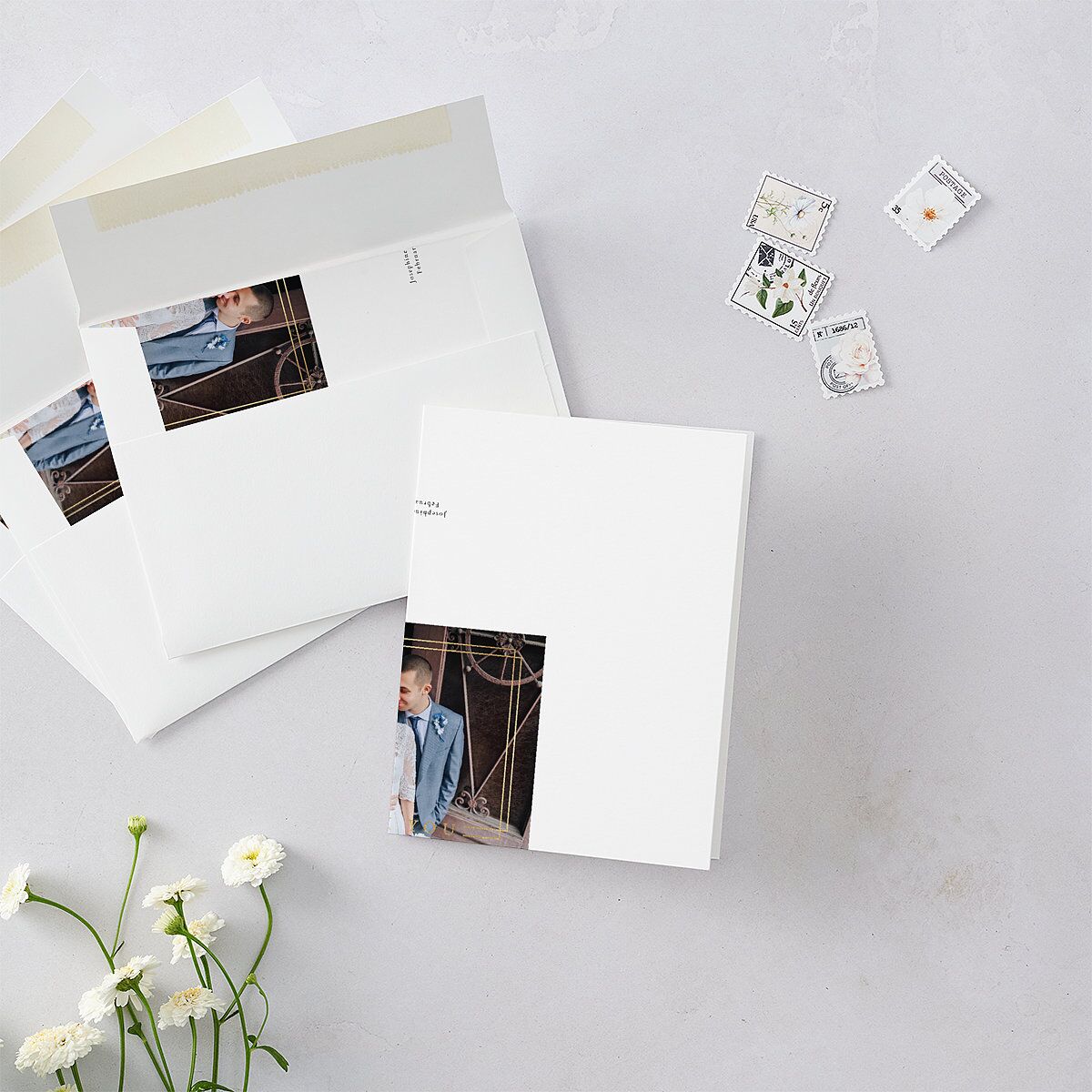 Double Frame Thank You Cards — view 2