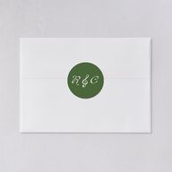 Whimsical Retro Cartoon Wedding Stickers Candy Pink Circle