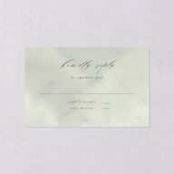 Western Valley All-in-One Wedding Invitations Sage Signature Light Both Recipient and Return Addresses No