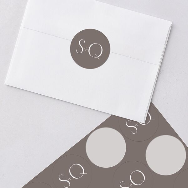 Accent Arches Wedding Stickers Licorice Circle