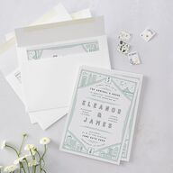 Iconic City Wedding Invitations Tide Pool Signature Blank No Standard