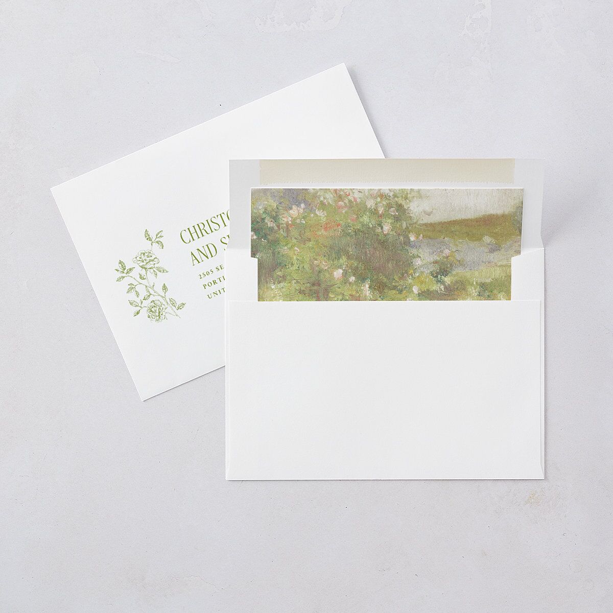 Vintage French Botanical Wedding Invitations Meadow Signature Blank No Standard