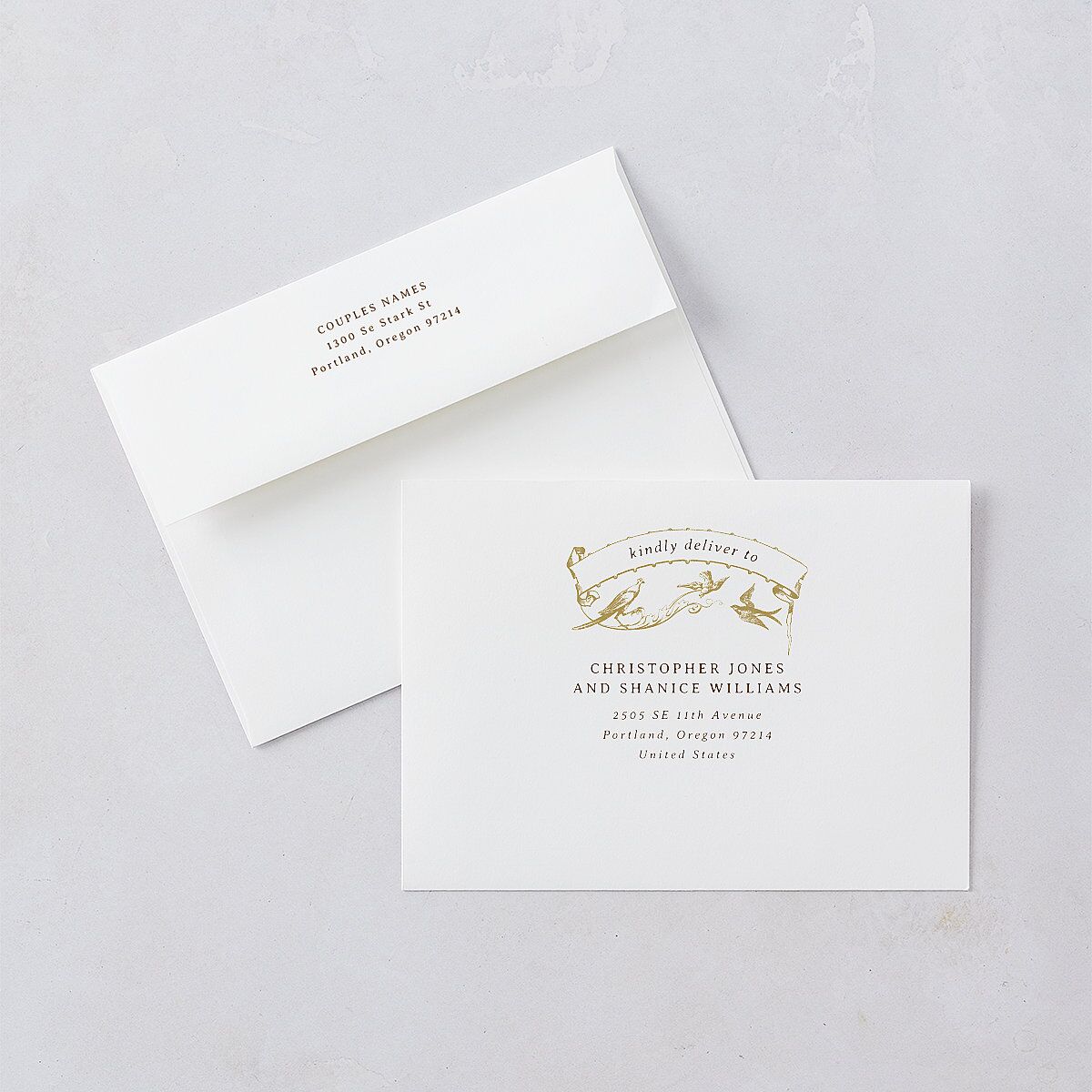 Vintage Toile Foil Wedding Invitations Gold Marigold Signature Blank No