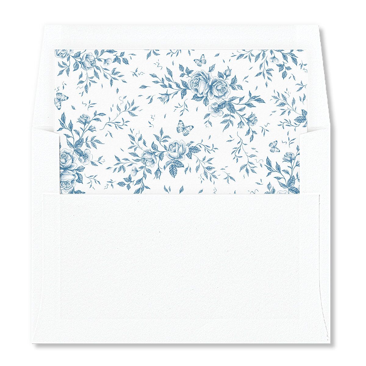 Elegant Rose Crest Envelope Liners