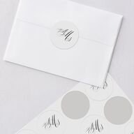 Classic Black Tie Wedding Stickers Pure White Sticker