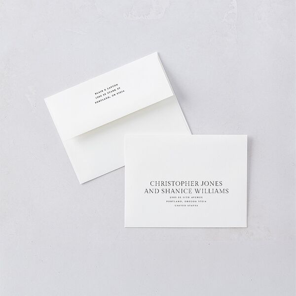 Elegant Photo Apex Thank You Cards Pure White