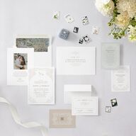 Love Story Lace Wedding Invitations Pure White Signature Blank No Standard