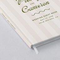 Cabana Stripes Guest Books Olive