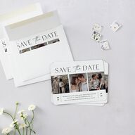 Film Strip Save The Date Magnets Pure White Magnet Paper