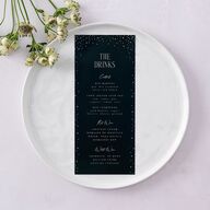 Sparkling Night Menus Navy Signature