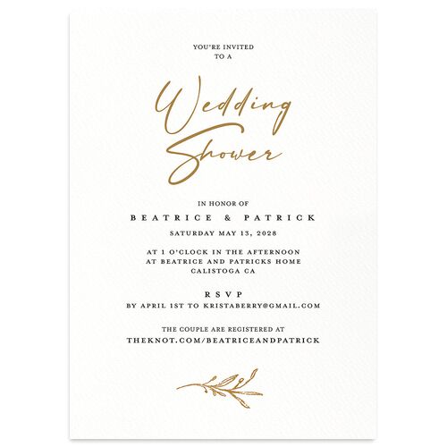 Rustic Setting Bridal Shower Invitations Driftwood Signature Blank Standard