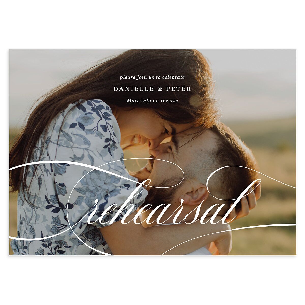 Photo Vow Rehearsal Dinner Invitations