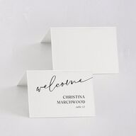 Nothing Fancy Place Cards Pure White Signature