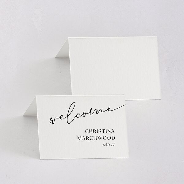 Nothing Fancy Place Cards Pure White Signature
