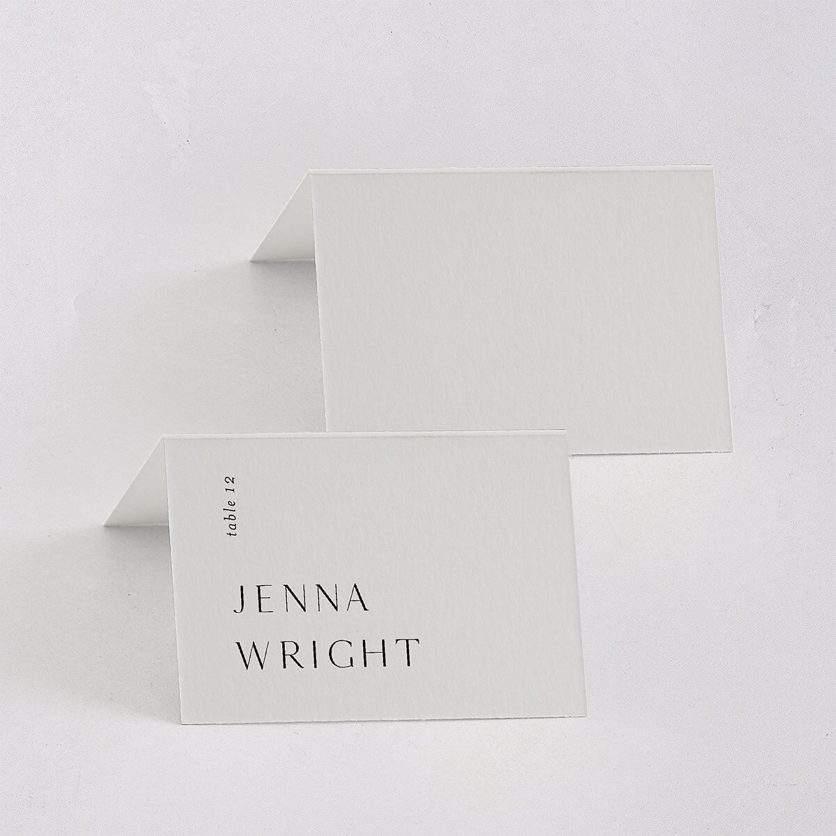 Modern Canvas Place Cards Midnight Signature
