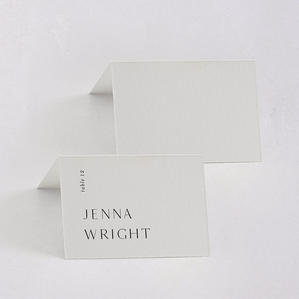 Modern Canvas Place Cards Midnight Signature