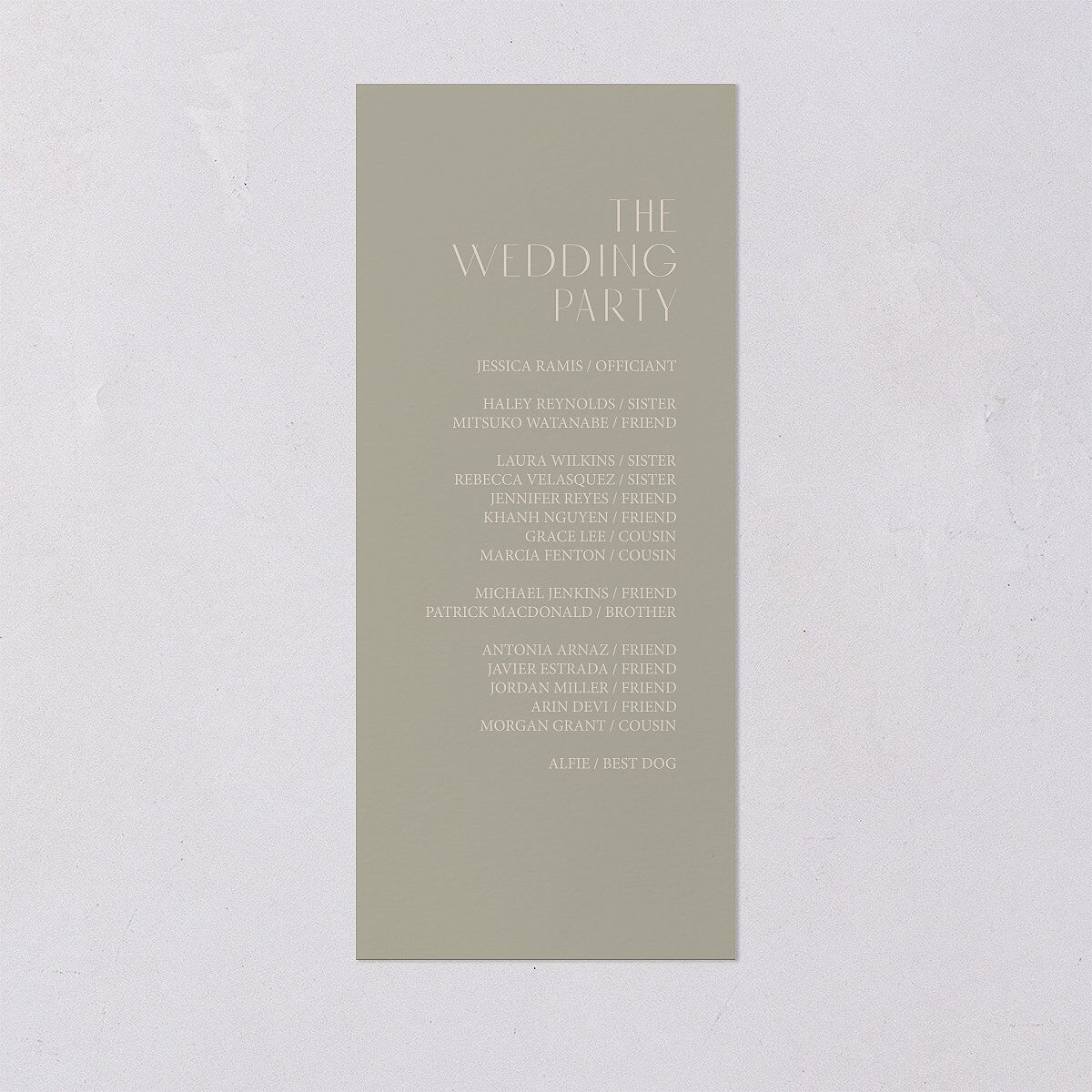 Boho Texture Wedding Programs Gold Deep Olive Signature