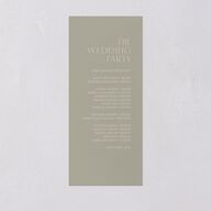 Boho Texture Wedding Programs Gold Deep Olive Signature