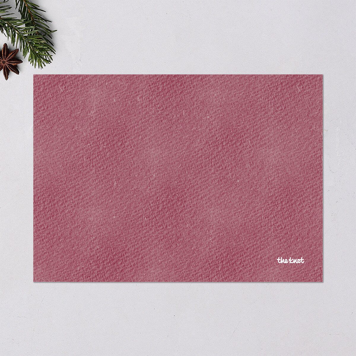 Lunar New Year Hues Holiday Cards Gold Garnet Signature Blank Standard Landscape