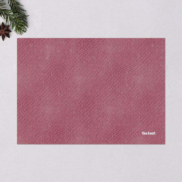 Lunar New Year Hues Holiday Cards Gold Garnet Signature Blank Standard Landscape