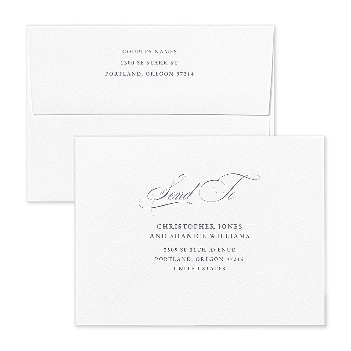 Monogram Branches Botanical Thank You Card Envelopes