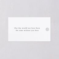 Double Frame Favor Gift Tags Gold Pure White Signature