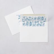 Elegant Antique Toile Frame Wedding Invitations by Bridgerton Cruise Signature Blank No Standard