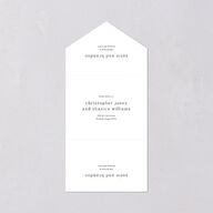 Wild Poppies All-in-One Wedding Invitations Pure White Signature Light Both Recipient and Return Addresses No