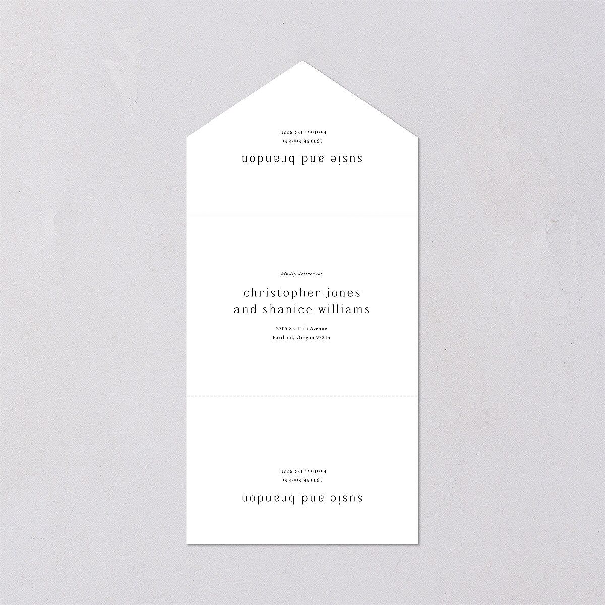 Wild Poppies All-in-One Wedding Invitations — view 2