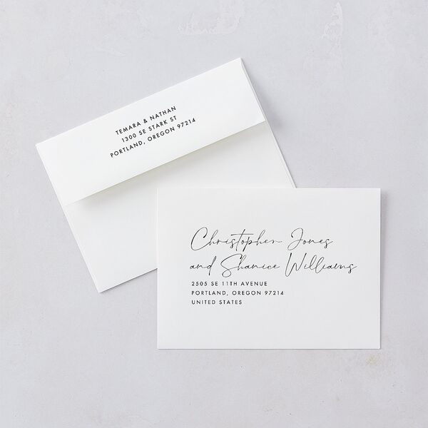Hawaii Palm Trees Wedding Invitations Sand Signature Blank No Standard