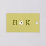 Simple Retro Daisy Favor Gift Tags Meadow Signature
