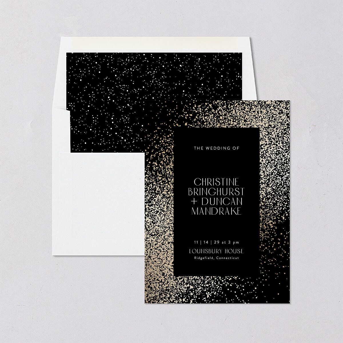 Shimmering Frame Standard Envelope Liners Standard Licorice Liner