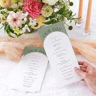 Love Is Patient Wedding Programs Thyme Signature