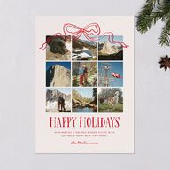 Tied With A Bow Gift Gallery Holiday Cards Scarlet Signature Blank Standard