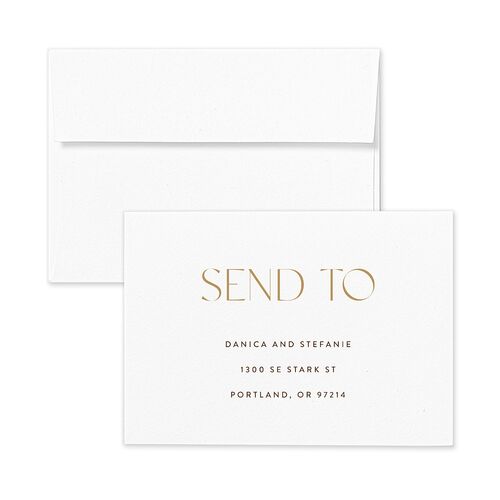 Windows Response Card Envelopes White Umber Return Address Signature Standard