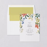 Vintage Garden Bridal Shower Invitations Rose Gold Signature Blank