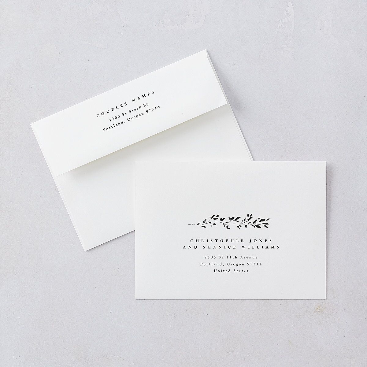 Foliage Accent Save the Date Cards — view 6
