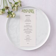 Block Print Menus Meadow Signature