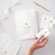 Vintage Toile Favor Gift Tags Dark Camo Signature