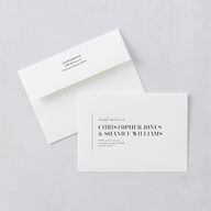 Classic Border Wedding Invitations Midnight Signature Blank No