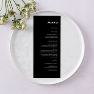 Vertical Names Menus Licorice Signature