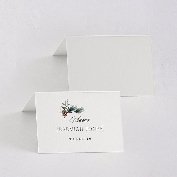 Rustic Pine Place Cards Eucalyptus Signature