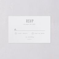 Painted Mountains All-in-One Wedding Invitations Eucalyptus Signature Light Both Recipient and Return Addresses No