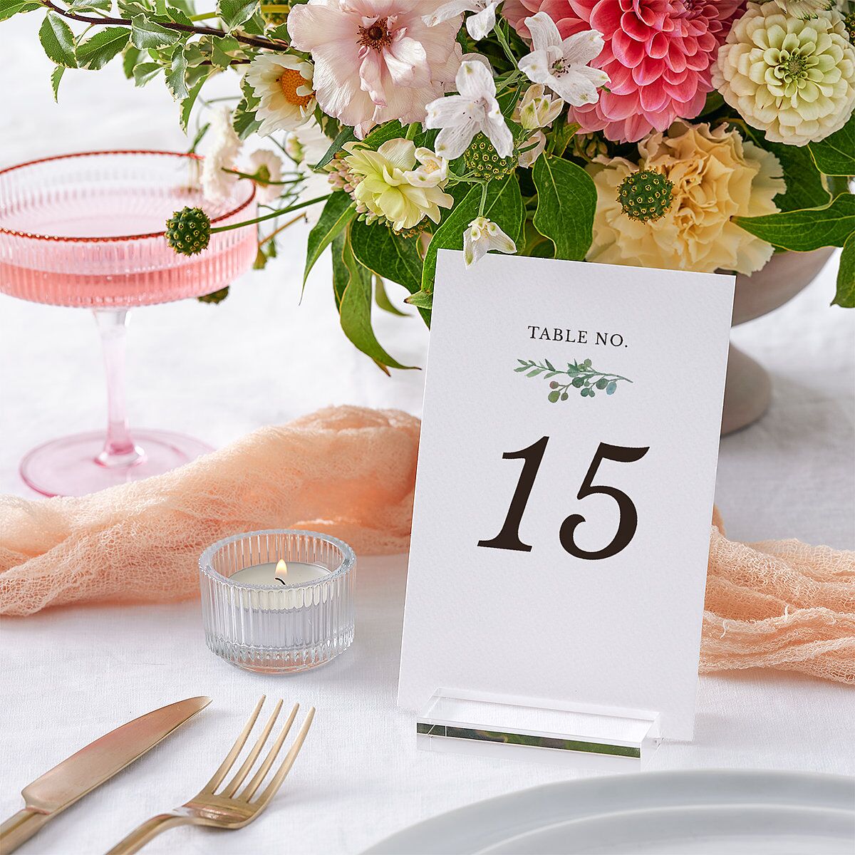 Leafy Hoops Table Numbers — view 3
