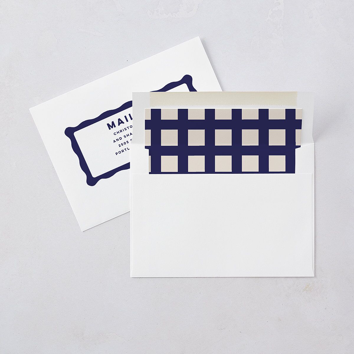 Adventure Icon Rehearsal Dinner Invitations Navy Signature Blank Standard