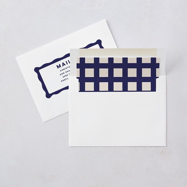 Adventure Icon Rehearsal Dinner Invitations Navy Signature Blank Standard