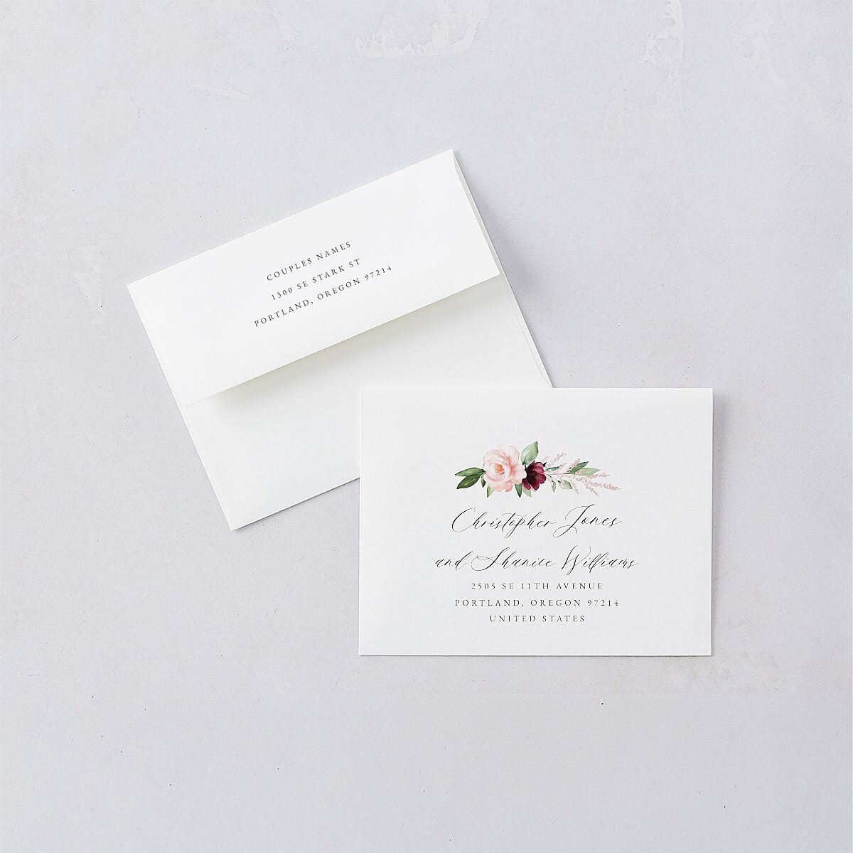 Beloved Floral Save the Date Petite Cards — view 5